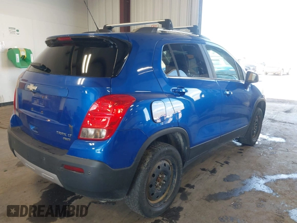 2015 Chevrolet Trax LT with VIN KL7CJRSB2FB055251, listed as a IAAI auction lot 42111069 with 91,930 mi miles and . Bid and sale history available at DreamBid. Image 4.