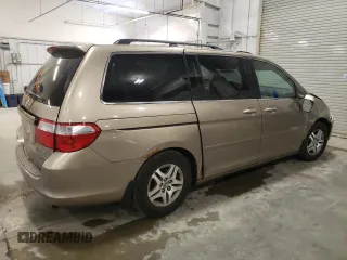 2005 Honda Odyssey EX-L z VIN 5FNRL38625B012216, wystawiony jako Copart lot #51823135 z przebiegiem 206 408 mil mil oraz Szkoda całkowita • Salvage title. Historia ofert i sprzedaży dostępna na DreamBid. Obrazek 3.