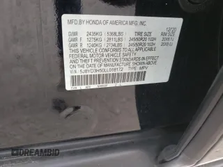 2020 Acura MDX Technology with VIN 5J8YD3H50LL018172, listed as a Copart auction lot 62279265 with 61,584 mi miles and Salvage title. Bid and sale history available at DreamBid. Image 13.