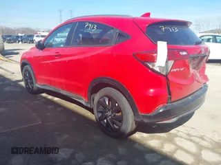 2022 Honda HR-V Sport with VIN 3CZRU6H12NM773532, listed as a IAAI auction lot 38747913 with 26,109 mi miles. Bid and sale history available at carsss.com. Image 3.