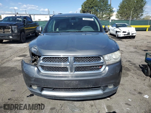 2013 Dodge Durango Crew with VIN 1C4RDJDG7DC554102, listed as a Copart auction lot 54045335 with 228,176 mi miles and Salvage Title. Bid and sale history available at DreamBid. Image 5.