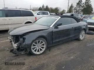 2015 Audi A5 Premium with VIN WAUCFAFHXFN008016, listed as a Copart auction lot 43943965 with 99,490 mi miles and Salvage title. Bid and sale history available at DreamBid. Image 1.