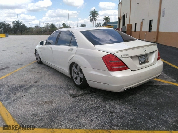 2010 Mercedes-Benz S-Class S 550 with VIN WDDNG7BB6AA333698, listed as a IAAI auction lot 41721324 with 212,814 mi miles. Bid and sale history available at carsss.com. Image 3.