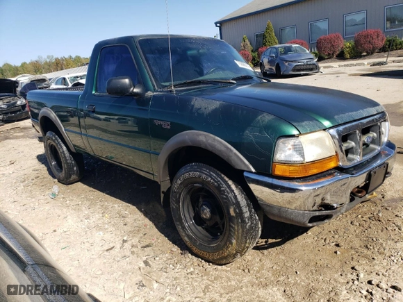 1999 Ford Ranger XLT with VIN 1FTYR11X7XTA88063, listed as a Copart auction lot 75098214 with 210,807 mi miles and Salvage Title. Bid and sale history available at carsss.com. Image 4.