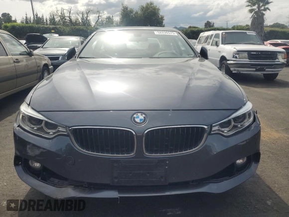 2015 BMW 4 Series 428i with VIN WBA3N3C57FK234685, listed as a Copart auction lot 52236575 with 115,093 mi miles and Salvage title. Bid and sale history available at DreamBid. Image 5.