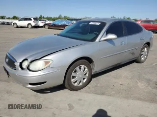 2006 Buick LaCrosse CX with VIN 2G4WC582X61175207, listed as a Copart auction lot 62396375 with 75,007 mi miles and Salvage title. Bid and sale history available at DreamBid. Image 1.