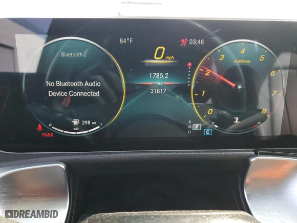 2021 Mercedes-Benz GLB with VIN W1N4M4GB4MW153982, listed as a Copart auction lot 49570455 with 31,817 mi miles and Salvage Title. Bid and sale history available at carsss.com. Image 9.