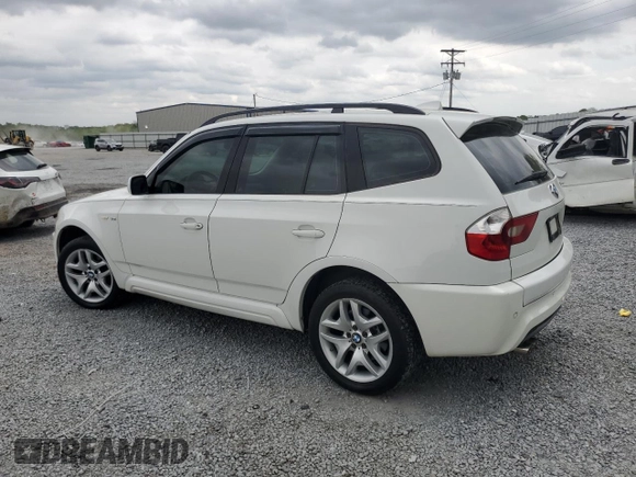 2006 BMW X3 3.0i with VIN WBXPA93486WG81891, listed as a Copart auction lot 52623155 with 217,793 mi miles and Salvage Title. Bid and sale history available at carsss.com. Image 2.