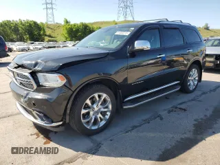 2016 Dodge Durango Citadel z VIN 1C4RDJEG6GC341421, wystawiony jako Copart lot #61680215 z przebiegiem 77 024 mil mil oraz Szkoda całkowita • Salvage title. Historia ofert i sprzedaży dostępna na DreamBid. Obrazek 1.