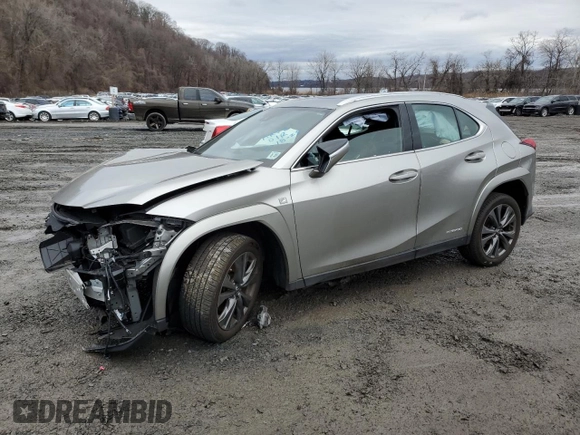 2022 Lexus UX 250h F Sport with VIN JTHR9JBH6N2060011, listed as a Copart auction lot 48199415 with Not Provided miles and Salvage Title. Bid and sale history available at DreamBid. Image 1.