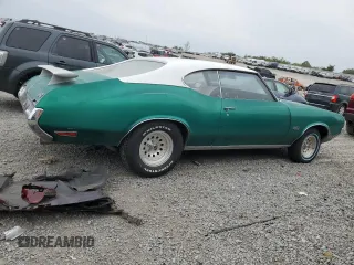 1972 Oldsmobile Cutlass with VIN 3G87H2M101964, listed as a Copart auction lot 70458154 with 25,469 mi miles and Salvage Title. Bid and sale history available at DreamBid. Image 3.