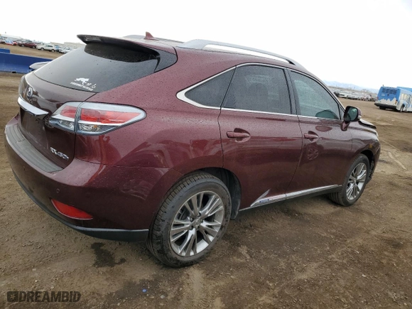 2013 Lexus RX 450h with VIN JTJBC1BA8D2449137, listed as a Copart auction lot 48863825 with 116,052 mi miles and Salvage Title. Bid and sale history available at carsss.com. Image 3.