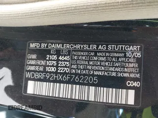 2006 Mercedes-Benz C 280 Luxury with VIN WDBRF92HX6F762205, listed as a IAAI auction lot 42279227 with 76,434 mi miles and . Bid and sale history available at DreamBid. Image 9.
