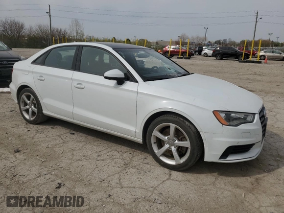 2016 Audi A3 Premium with VIN WAUB8GFF3G1050351, listed as a Copart auction lot 52283705 with Not Provided miles and Salvage Title. Bid and sale history available at DreamBid. Image 4.