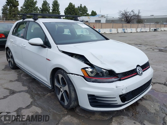 2015 Volkswagen Golf GTI SE with VIN 3VW5T7AU8FM086572, listed as a IAAI auction lot 41708044 with 186,150 mi miles. Bid and sale history available at carsss.com. Image 6.