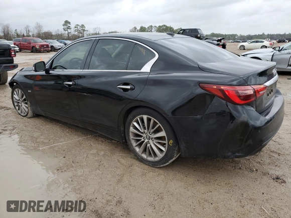 2018 Infiniti Q50 Luxe with VIN JN1EV7APXJM361910, listed as a Copart auction lot 45209005 with 78,544 mi miles and Clean title. Bid and sale history available at DreamBid. Image 2.