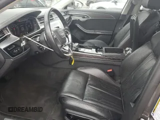 2019 Audi A8 with VIN WAU8DAF85KN001836, listed as a Copart auction lot 62670185 with 44,661 mi miles and Salvage title. Bid and sale history available at DreamBid. Image 7.