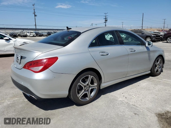 2018 Mercedes-Benz CLA 250 with VIN WDDSJ4EB7JN635038, listed as a Copart auction lot 61143393 with 59,872 mi miles and . Bid and sale history available at DreamBid. Image 3.