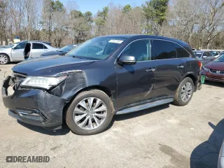 2014 Acura MDX Tech Pkg with VIN 5FRYD4H43EB039629, listed as a Copart auction lot 48507365 with 308,594 mi miles and Salvage Title. Bid and sale history available at carsss.com. Image 1.