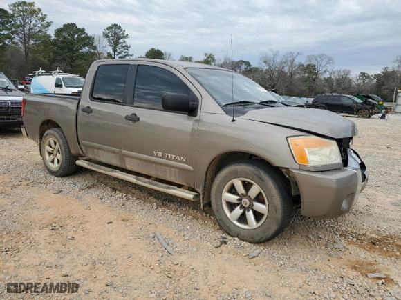 2008 Nissan Titan XE with VIN 1N6BA07D58N347057, listed as a Copart auction lot 47142485 with 108,640 mi miles and Salvage Title. Bid and sale history available at carsss.com. Image 4.