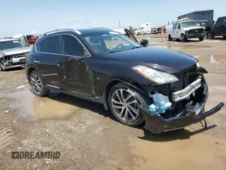 2017 Infiniti QX50 with VIN JN1BJ0RP6HM385657, listed as a Copart auction lot 54581695 with 150,526 mi miles and Salvage title. Bid and sale history available at DreamBid. Image 4.