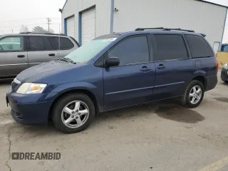 2003 Mazda MPV LX with VIN JM3LW28A230338810, listed as a Copart auction lot 83089994 with 173,890 mi miles and Salvage Title. Bid and sale history available at carsss.com. Image 1.