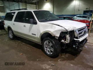 2008 Ford Expedition EL Eddie Bauer with VIN 1FMFK185X8LA73490, listed as a Copart auction lot 85985814 with 0 mi miles and Salvage Title. Bid and sale history available at carsss.com. Image 4.