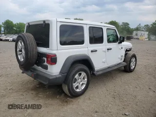 2022 Jeep Wrangler Unlimited Willys with VIN 1C4HJXDN4NW122752, listed as a Copart auction lot 58644854 with Not Provided miles and Salvage Title. Bid and sale history available at DreamBid. Image 3.