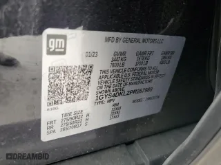 2023 Cadillac Escalade Premium Luxury Platinum with VIN 1GYS4DKL2PR267989, listed as a Copart auction lot 69024614 with 13,229 mi miles and Salvage Title. Bid and sale history available at carsss.com. Image 13.
