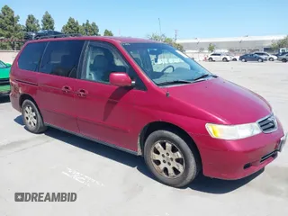 2003 Honda Odyssey EX-L with VIN 5FNRL18963B009184, listed as a IAAI auction lot 42004581 with 125,788 mi miles and . Bid and sale history available at DreamBid. Image 1.