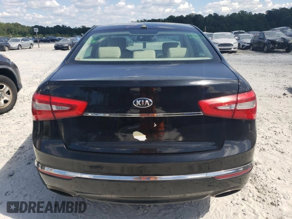 2014 Kia Cadenza Premium with VIN KNALN4D79E5141525, listed as a Copart auction lot 73497804 with 41,645 mi miles and Salvage Title. Bid and sale history available at carsss.com. Image 6.