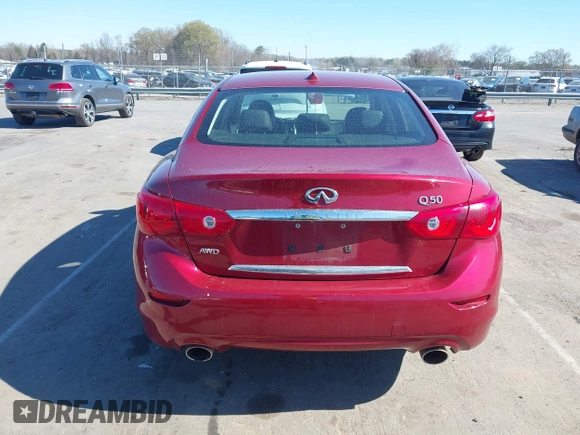 2015 Infiniti Q50 z VIN JN1BV7AR6FM420284, wystawiony jako IAAI lot #41795605 z przebiegiem 160 353 mil mil oraz . Historia ofert i sprzedaży dostępna na DreamBid. Obrazek 16.