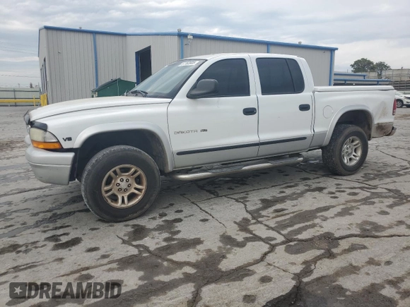 2002 Dodge Dakota SLT z VIN 1B7HG48N22S614075, wystawiony jako Copart lot #57783905 z przebiegiem 247 769 mil mil oraz Szkoda całkowita • Salvage title. Historia ofert i sprzedaży dostępna na DreamBid. Obrazek 1.