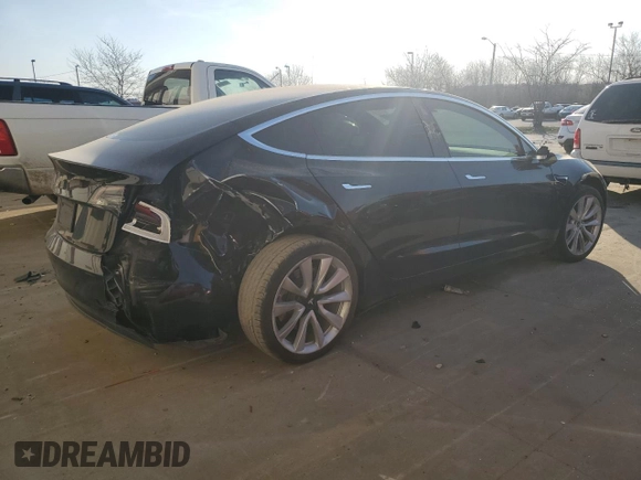 2019 Tesla Model 3 Mid Range with VIN 5YJ3E1EA9KF412525, listed as a Copart auction lot 48689825 with 134,768 mi miles and Salvage Title. Bid and sale history available at DreamBid. Image 3.