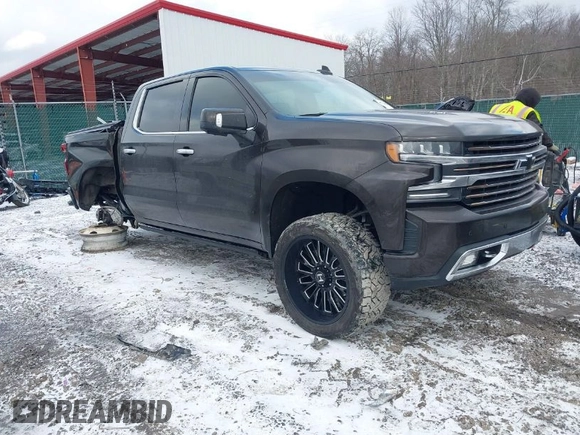 2019 Chevrolet Silverado 1500 High Country with VIN 1GCUYHEL1KZ204249, listed as a IAAI auction lot 41718868 with 36,237 mi miles. Bid and sale history available at carsss.com. Image 1.