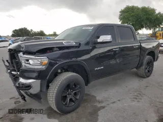 2022 Ram 1500 Laramie with VIN 1C6SRFJT4NN300006, listed as a Copart auction lot 54976775 with 61,436 mi miles and Salvage title. Bid and sale history available at DreamBid. Image 1.