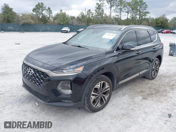 2019 Hyundai Santa Fe Ultimate with VIN 5NMS53AA1KH132335, listed as a IAAI auction lot 41553446 with 79,100 mi miles. Bid and sale history available at carsss.com. Image 17.