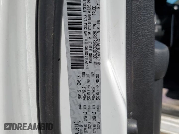 2017 Ram 1500 Tradesman z VIN 3C6JR6DG8HG513628, wystawiony jako Copart lot #49180835 z przebiegiem 204 258 mil mil oraz Czysty tytuł • Clean title. Historia ofert i sprzedaży dostępna na DreamBid. Obrazek 12.