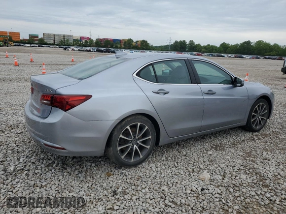 2015 Acura TLX Technology with VIN 19UUB2F56FA024754, listed as a Copart auction lot 57663145 with 146,674 mi miles and Salvage title. Bid and sale history available at DreamBid. Image 3.