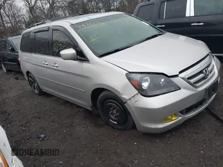 2005 Honda Odyssey EX-L with VIN 5FNRL38645B417008, listed as a IAAI auction lot 41870386 with Not Provided miles and . Bid and sale history available at carsss.com. Image 1.