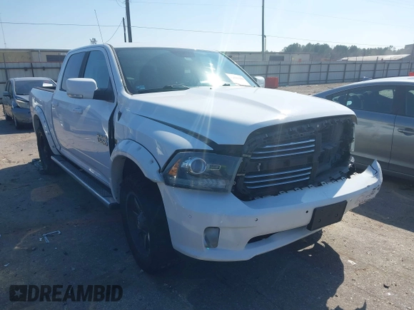 2014 Ram 1500 Sport with VIN 1C6RR6MTXES430058, listed as a IAAI auction lot 41601389 with 282,485 mi miles and . Bid and sale history available at DreamBid. Image 1.