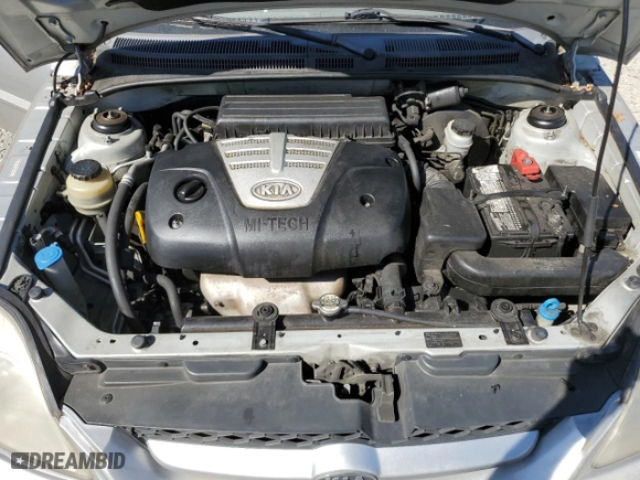 2005 Kia Rio with VIN KNADC125856373439, listed as a Copart auction lot 53529125 with 106,822 mi miles and Salvage Title. Bid and sale history available at carsss.com. Image 11.