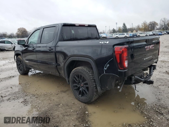 2021 GMC Sierra 1500 with VIN 1GTP9GEK7MZ421268, listed as a Copart auction lot 80513124 with 71,234 mi miles and Salvage Title. Bid and sale history available at DreamBid. Image 2.