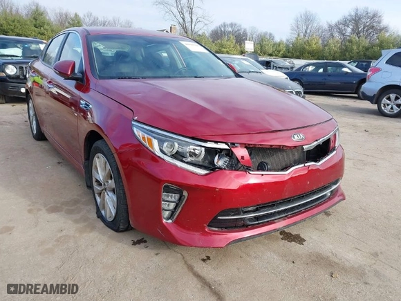 2018 Kia Optima LX with VIN 5XXGT4L39JG195616, listed as a IAAI auction lot 40904704 with 107,650 mi miles. Bid and sale history available at carsss.com. Image 6.