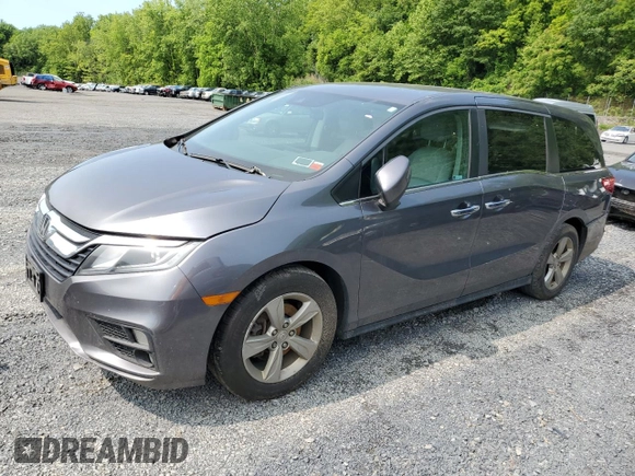 2019 Honda Odyssey EX with VIN 5FNRL6H59KB032323, listed as a Copart auction lot 58303005 with 248,486 mi miles and Salvage title. Bid and sale history available at DreamBid. Image 1.