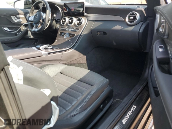 2021 Mercedes-Benz C with VIN W1KWK6EB7MG095077, listed as a Copart auction lot 63527184 with 17,239 mi miles and Salvage title. Bid and sale history available at DreamBid. Image 8.