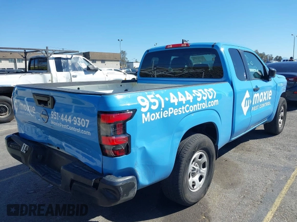 2024 Nissan Frontier S with VIN 1N6ED1CL3RN633594, listed as a IAAI auction lot 41743400 with 23,166 mi miles and . Bid and sale history available at DreamBid. Image 4.