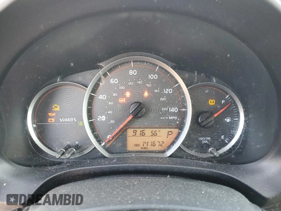 2013 Toyota Yaris L with VIN JTDJTUD37DD559468, listed as a Copart auction lot 48627254 with 141,672 mi miles and Salvage Title. Bid and sale history available at carsss.com. Image 9.