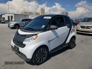 2015 Smart fortwo Passion z VIN WMEEJ3BAXFK820031, wystawiony jako Copart lot #73051554 z przebiegiem Nie podano mil oraz Szkoda całkowita • Salvage title. Historia ofert i sprzedaży dostępna na DreamBid. Obrazek 1.