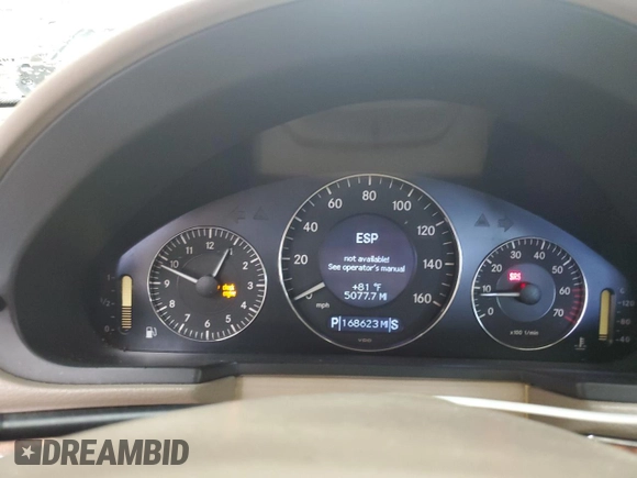 2003 Mercedes-Benz E-Class 3.2L with VIN WDBUF65J03A097069, listed as a Copart auction lot 66235744 with 168,623 mi miles and Clean Title. Bid and sale history available at carsss.com. Image 9.